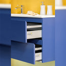 Kit Cassetto per Cucina Vantage-Q H204 mm P 500 mm con Astine Chiusura Soft Acciaio Bianco Emuca