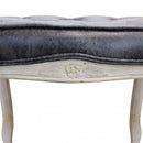 Sgabello Marly 50x36x47 h cm in Legno e Similpelle Grigio