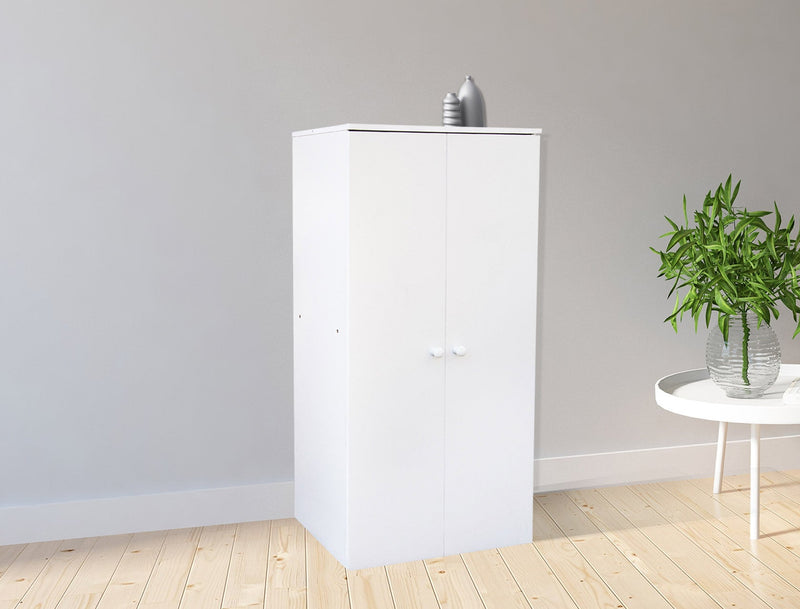 Mobiile 2 Ante 7 Ripiani 55x34x112 cm in PB Bianco