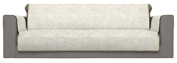 Sofabezug mit Armlehnenbezügen aus cremefarbenem Polyester und Baumwolle in verschiedenen Größen online