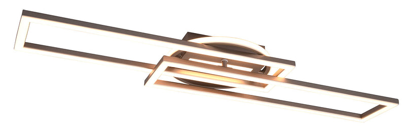 Plafoniera da Interno a LED in Metallo Nichel Satinato 