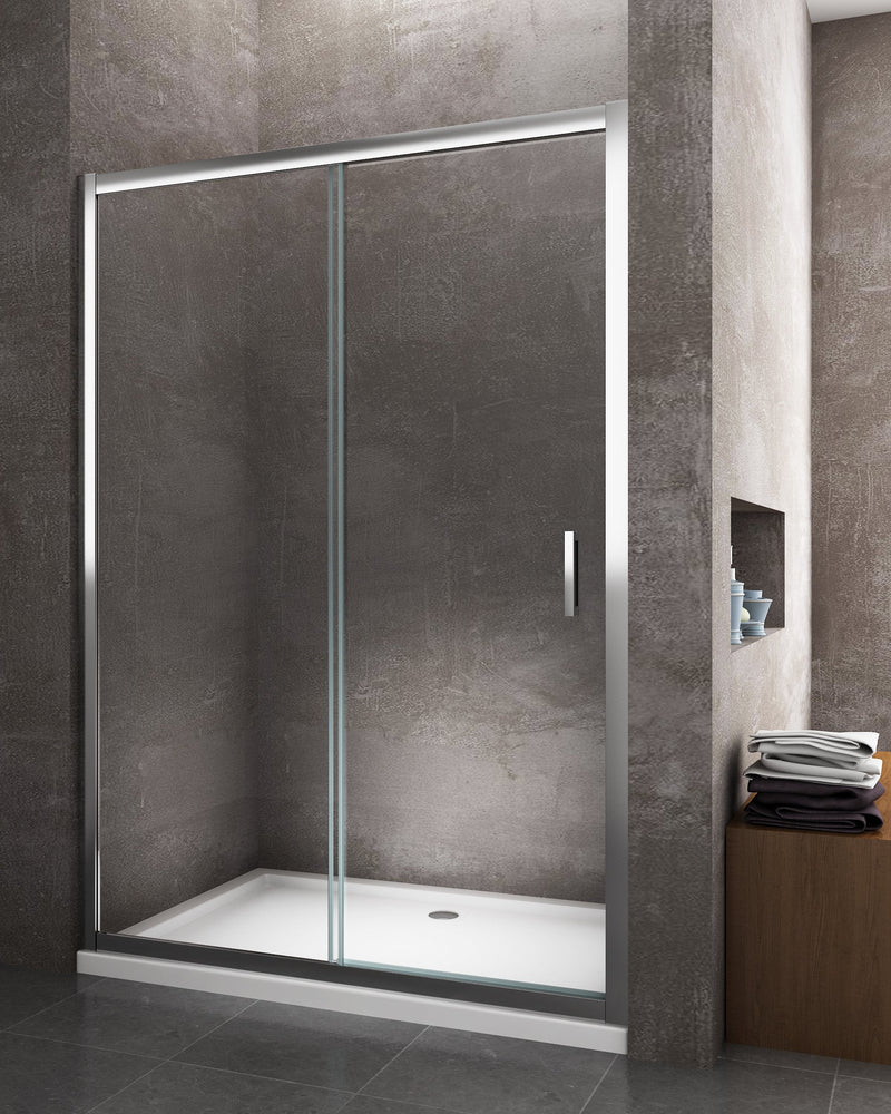 Porta Parete Doccia 1 Anta Scorrevole in Cristallo Trasparente 6mm H190 Sailor Varie Misure