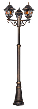 Lampione da Esterno Attacco E27 in Alluminio Ruggine