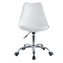 Sedia Operativa da Ufficio 48,5x49x80/88 cm May Bianca