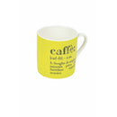 Set 6 tazzine Caffè Ø6x6 cm in New Bone China VdE Tivoli 1996 Colours