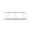 Tavolino da salotto 90x60x31 cm Tars bianco