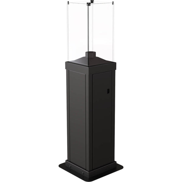 online Dekorativer abzugsloser Pelletofen für den Außenbereich 146 x 44 x 44 cm Flig Tennessee Black