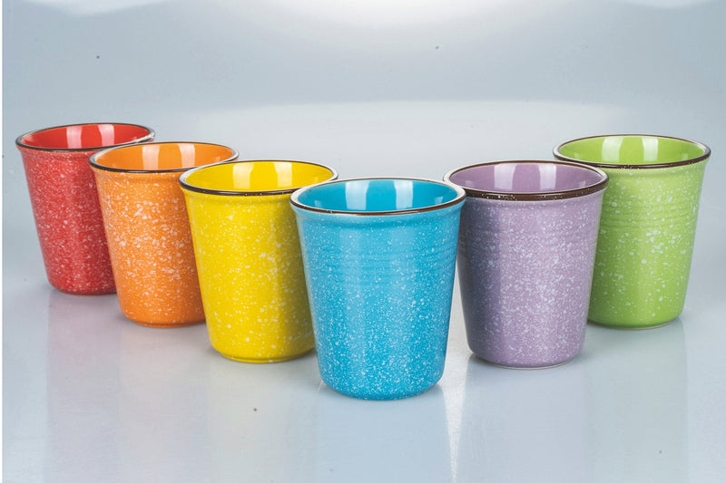 Set 6 Bicchieri Acqua in Ceramica 350 ml Villa d'Este Home Tivoli Baita