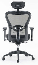 Sedia Poltrona Direzionale da Ufficio in Tessuto e Rete Pasadena Nera