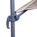 Ombrellone da Giardino Decentrato 3x3m in Alluminio con LED Florida Sabbia