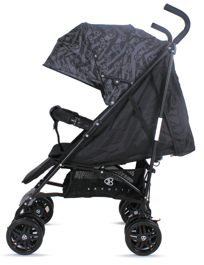 Passeggino Pieghevole per Bambini Barotti Zoom Nero/Grigio