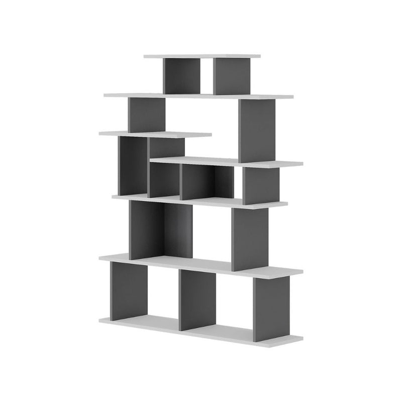 Libreria design 120x29,2x149 cm Apollon bianco antracite