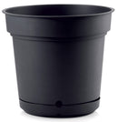Vaso Ø48x43 cm in Polipropilene con Riserva d'Acqua e Sottovaso Tulli Hydral Elements 48 Antracite