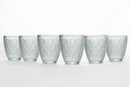 Set 6 Bicchieri Acqua in Vetro 300 ml Villa d'Este Home Tivoli Bali Leaf