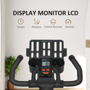 Cyclette con Volano da 8 kg e Schermo LCD 103x53x100-114A cm in Acciaio e ABS Rosso e Nero  