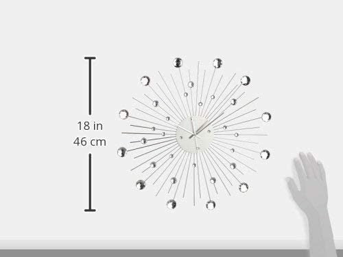 Orologio da Parete in Metallo Ø50 cm Stella di Cristallo
