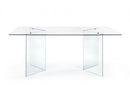Tavolo Iride Rettangolare 180x90 Fisso in Vetro