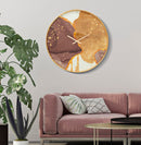 Orologio da Parete Glody 5x80x5 cm in Vetro MDF e Metallo Multicolor
