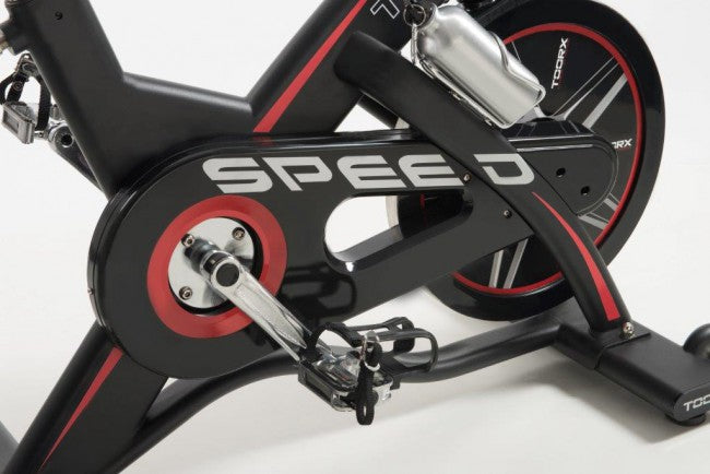 Spin Bike Magnetica Volano 22Kg 140Kg Max Leva di Sicurezza Toorx SRX-95