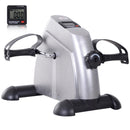 Mini Cyclette Portatile per Gambe e Braccia Pedaliera per Riabilitazione con Display LCD Argento      