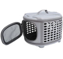 Trasportino per cani pieghevole in EVA grigio chiaro 46x37x31 cm 