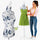 Manichino Sartoriale Femminile con 50 Spilli Modello Capri Sartoria Donna in Schiuma PE Bianco e Blu