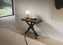 Consolle Allungabile 90-196x40x77 cm Saki Small Evolution Noce Gambe Antracite 
