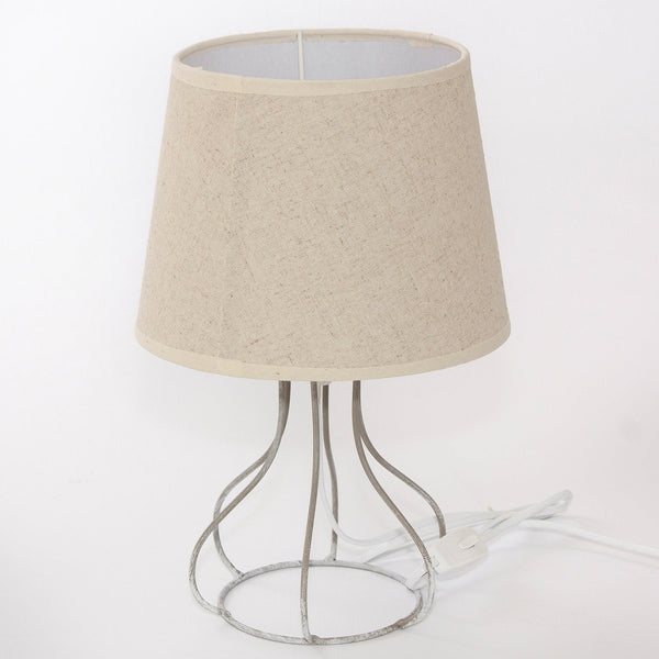 Lampada da Tavolo 21xH30 cm in Metallo Grigio sconto