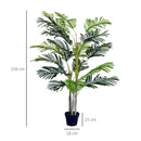 Pianta Artificiale Palma H150 con Vaso Verde