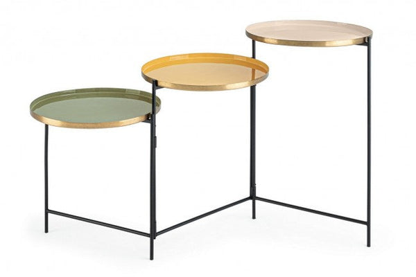 prezzo Amrita Klapptisch 3 Ablagen aus Stahl