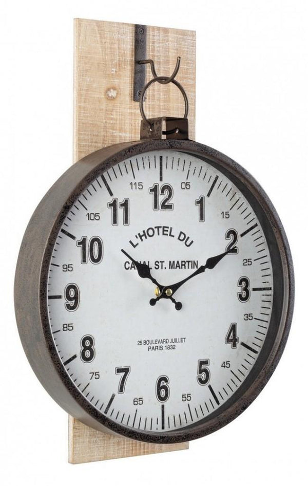 prezzo Tickende Wanduhr Q15 Weiß 30x45 cm in Holz