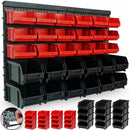 Pannello da parete con 30 Box Portautensili Contenitori attrezzi officina garage