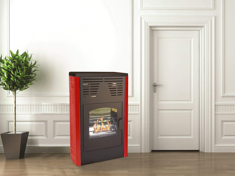 Stufa a Bioetanolo da Interno 4kW Vannini Melodia Ventilata Bordeaux