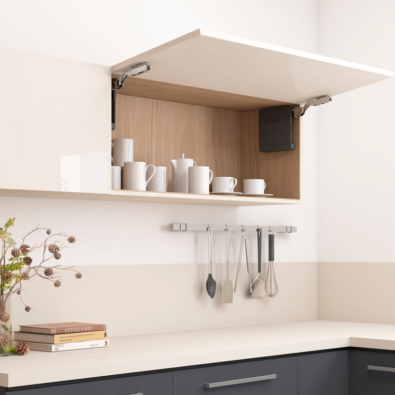 Braccetto Agile Smart Elevabile Forza 480 - 1250 Plastica Bianca Acciaio e Tecnoplastica Emuca