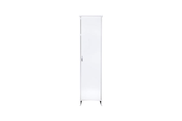 Mobile a Colonna Lavanderia da Esterno 46,5x49x182 cm in PVC Bianco