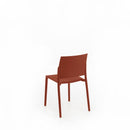 Set 4 Sedie 55x52,5xH81 cm in Polipropilene Venus Ruggine