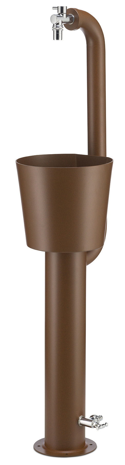 sconto Gartenbrunnen mit Doppelhahn und Eimer Belfer 42/ARRC Cactus Rust