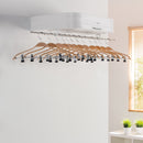 Asciugabiancheria Asciugatrice per Biancheria 2 x 25W Sciugarella Bianco