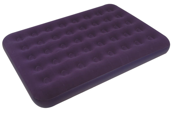 Beflockte aufblasbare Doppel-Campingmatratze 191 x 137 x 22 cm Jilong Purple sconto
