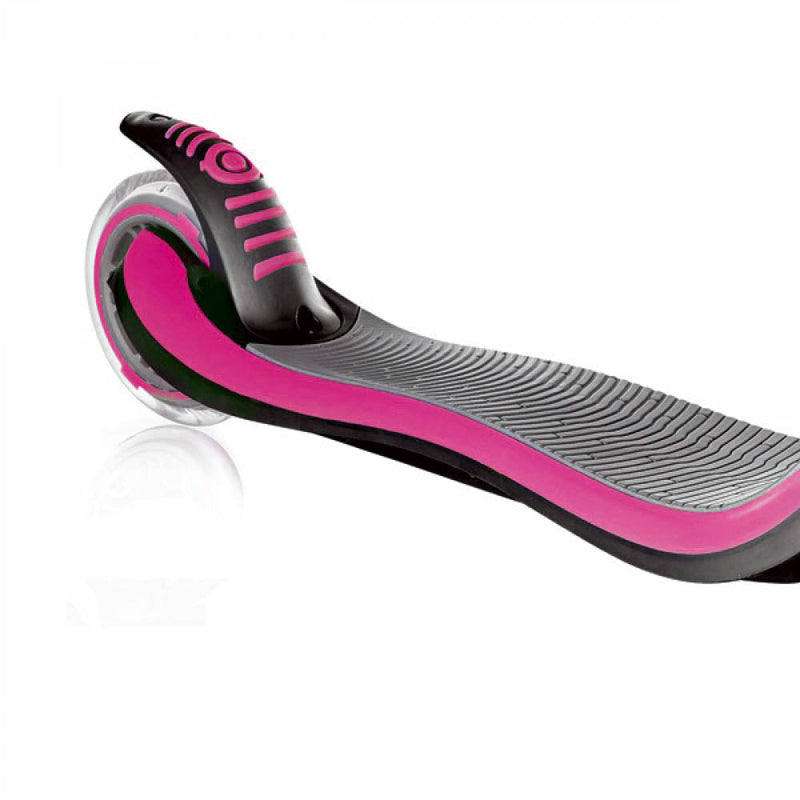 Monopattino 2 ruote Doppia Iniezione 3 Altezze Max 100Kg Globber Flow 125 Grigio/Rosa