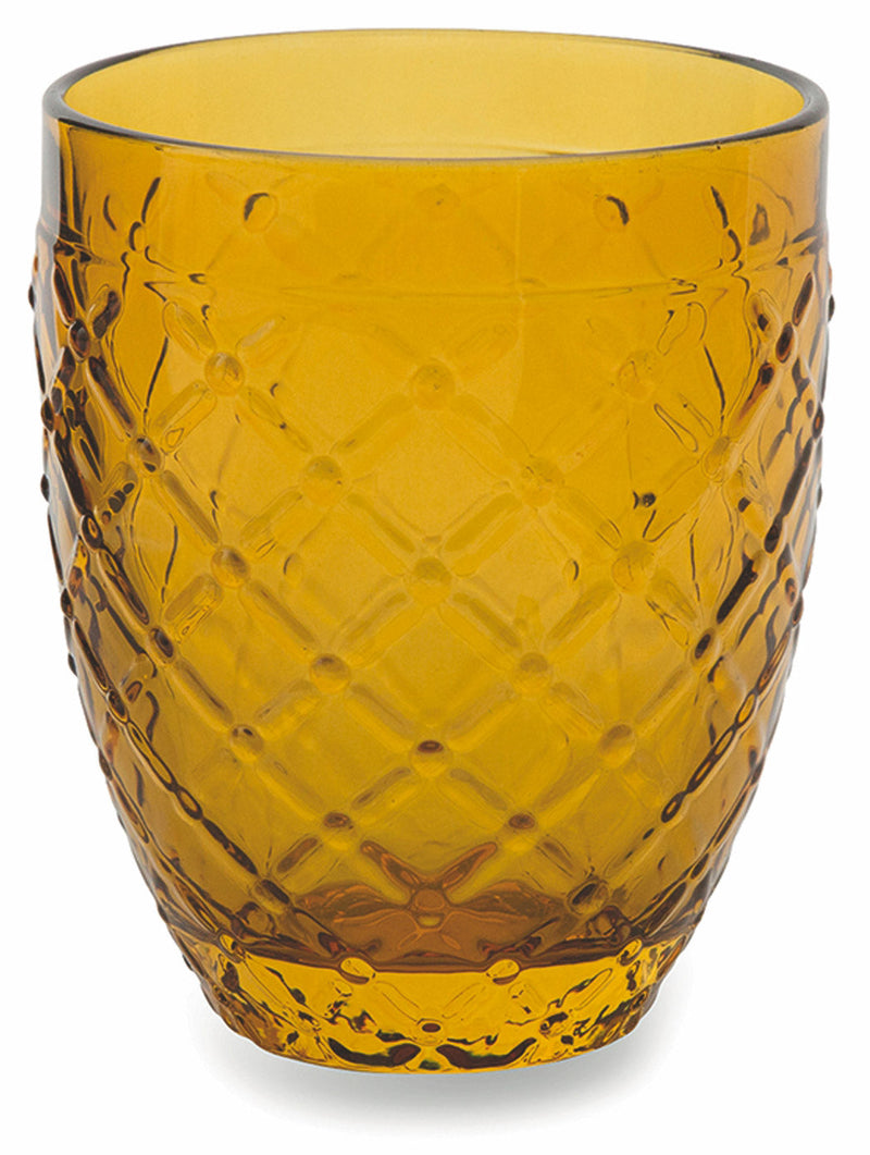 Confezione 6 Bicchieri Acqua in Vetro 350ml Villa d'Este Home Tivoli Rombi