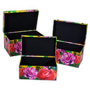 Set 3 Baule in Similpelle multicolor rettangolare 