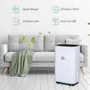 Deumidificatore d'Aria 20 Litri 395W 3 Modalità e 2 Velocità Bianco