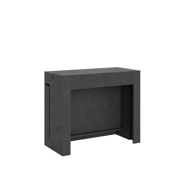 Consolle Tavolo Allungabile 90-302x42x75 cm Evolve Antracite Spatolato online