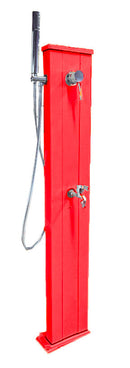 Fontana da Esterno con Rubinetto Portagomma Miscelatore e Doccetta Mobile Arkema Spring Cherry