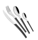 Servizio Set di Posate 24 pezzi in Acciaio Inox Eme Loto Grigio 432