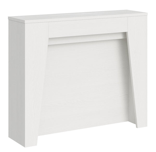 acquista Consolle Allungabile 90x25/211 cm Pannelli in Nobilitato Anea Bianco Frassino