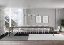 Tavolo Allungabile 120/380x90 cm Karamay Noce Gambe Antracite      
