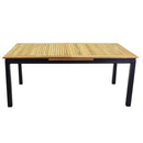 Tavolo Allungabile da Giardino 180/240x100xh76 cm in Alluminio Idaho Plus Antracite