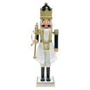 Soldato Schiaccianoci Natalizio H120 cm con Luci Suoni e Movimento Nero e Oro